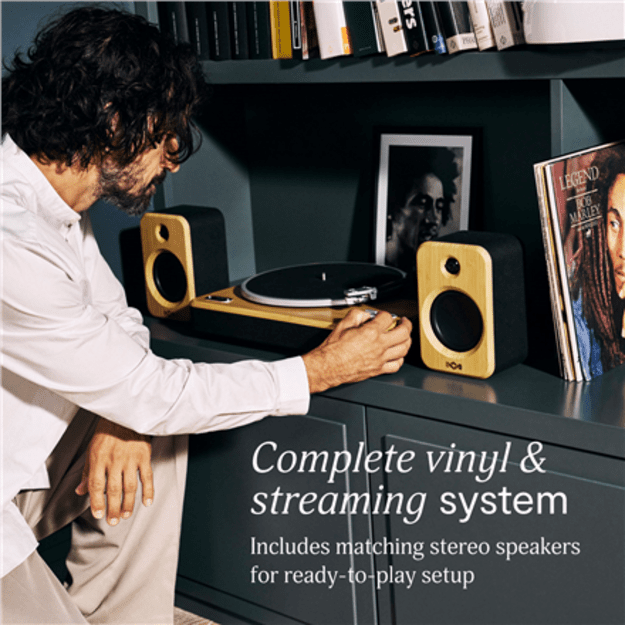 Marley Turntable With Speakers | Stir It Up Wireless 2+ | Bluetooth In/Out