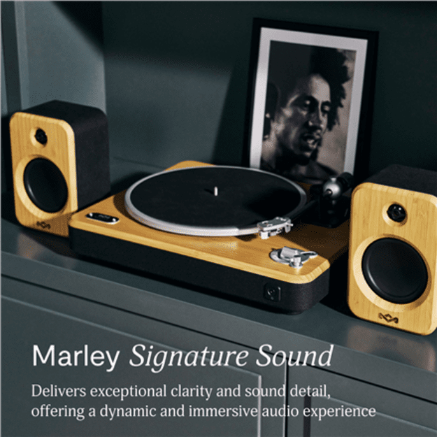 Marley Turntable With Speakers | Stir It Up Wireless 2+ | Bluetooth In/Out