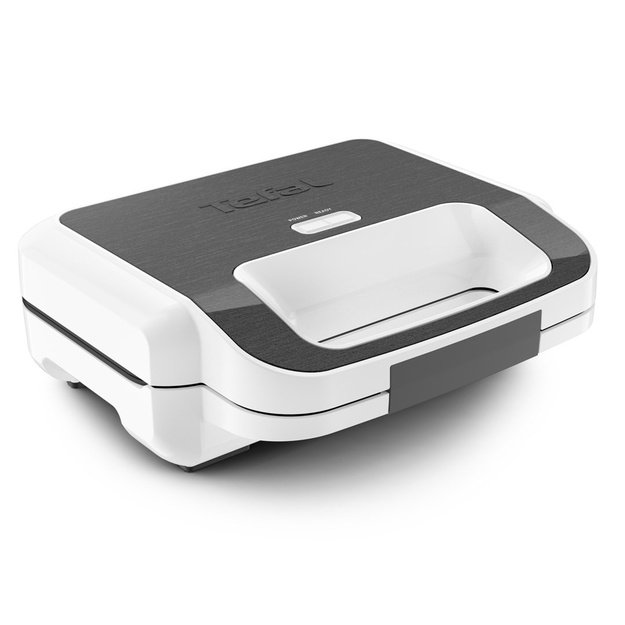 TEFAL | Wafle Maker Snack XL | SW701110 | 850 W | Number of pastry 2 | Belgium | White/Grey
