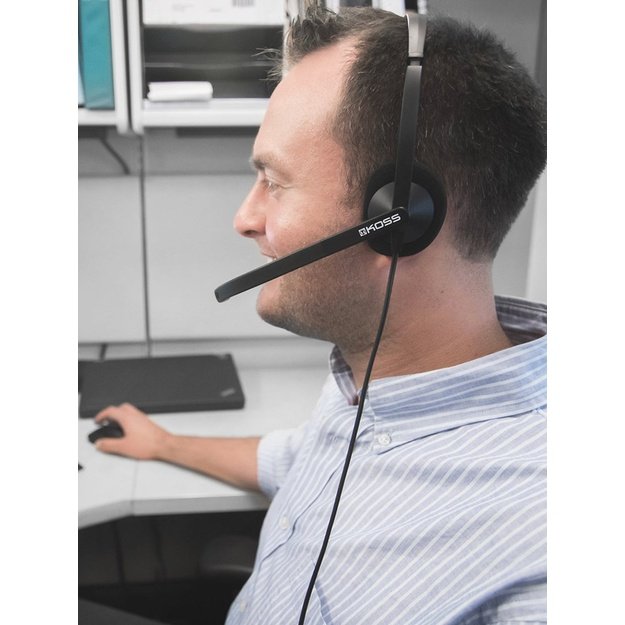 Koss | CS200i | Communication Headsets | Wired | On-Ear | Microphone | Noise canceling | Black
