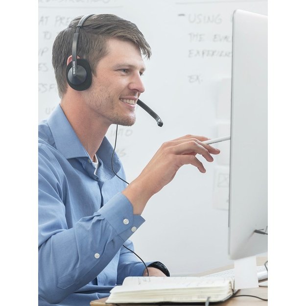 Koss | CS200i | Communication Headsets | Wired | On-Ear | Microphone | Noise canceling | Black