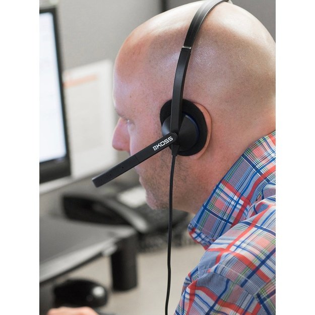 Koss | CS200i | Communication Headsets | Wired | On-Ear | Microphone | Noise canceling | Black