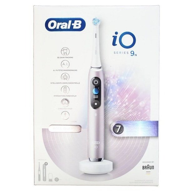 El. dantų &scaron;epetėlis Oral-B iO Series 9 Rose Quartz