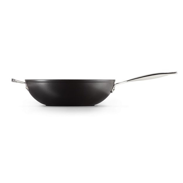 Le Creuset Hardened Nonstick Stir-Fry Pan silver 30cm