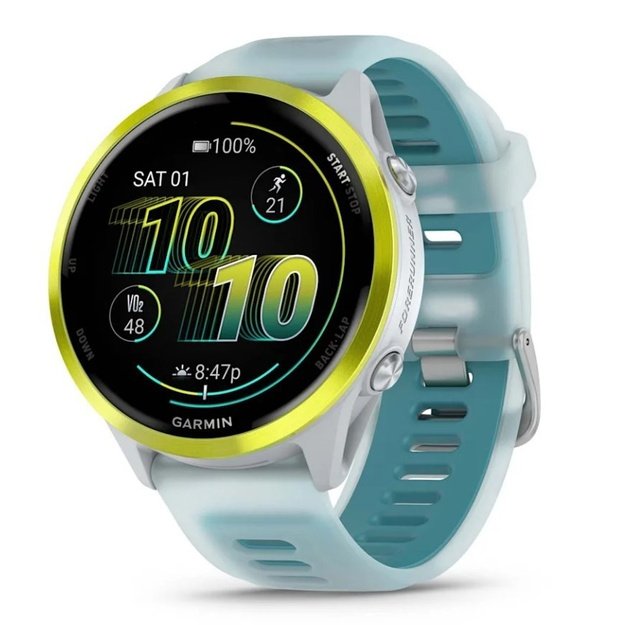Garmin Forerunner 570 3.56 cm (1.4 ) AMOLED 47 mm Digital 454 x 454 pixels Touchscreen White, Yellow Wi-Fi GPS (satellite)