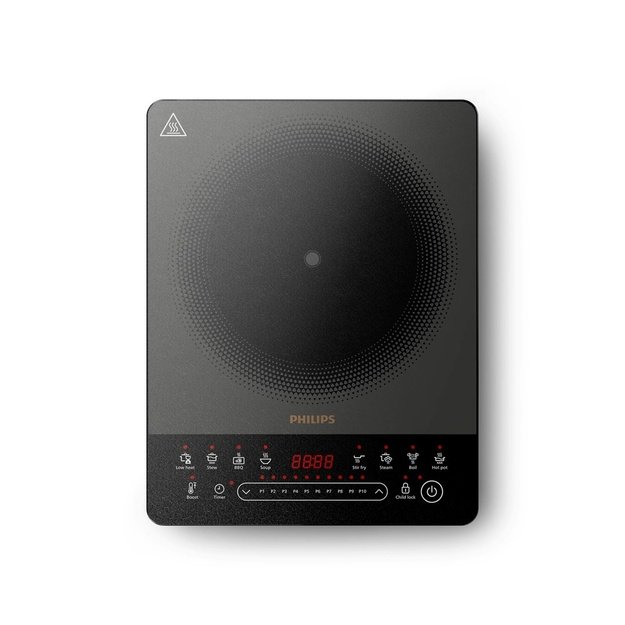 Philips 5000 series HD5850/90 hob Black, Grey Countertop 29.5 cm Zone induction hob 1 zone(s)