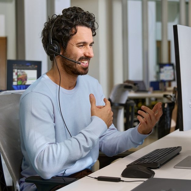 Poly Mission 425 Stereo Teams USB-C/A bulk