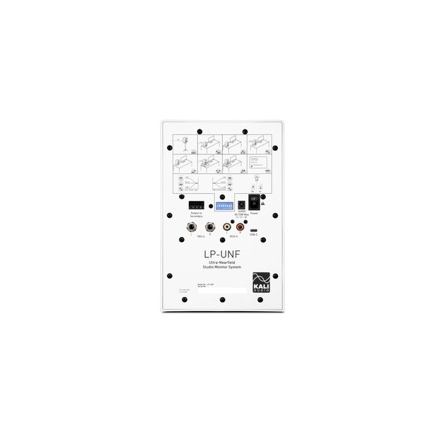 Kali Audio LP-UNF-WH - a pair of Bluetooth monitor speakers (white)