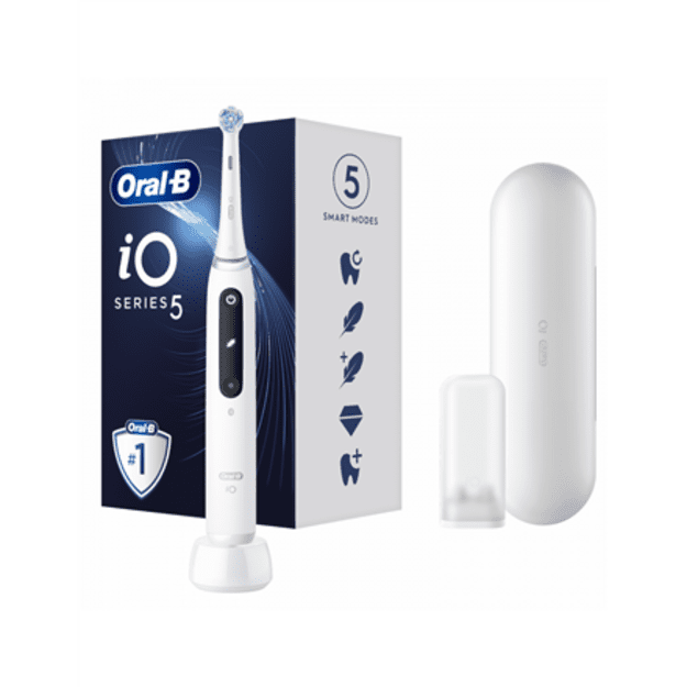 Oral-B Electric Toothbrush iO5 Rechargeable For adults Number of brush heads included 1 Quite White Number of teeth brushing