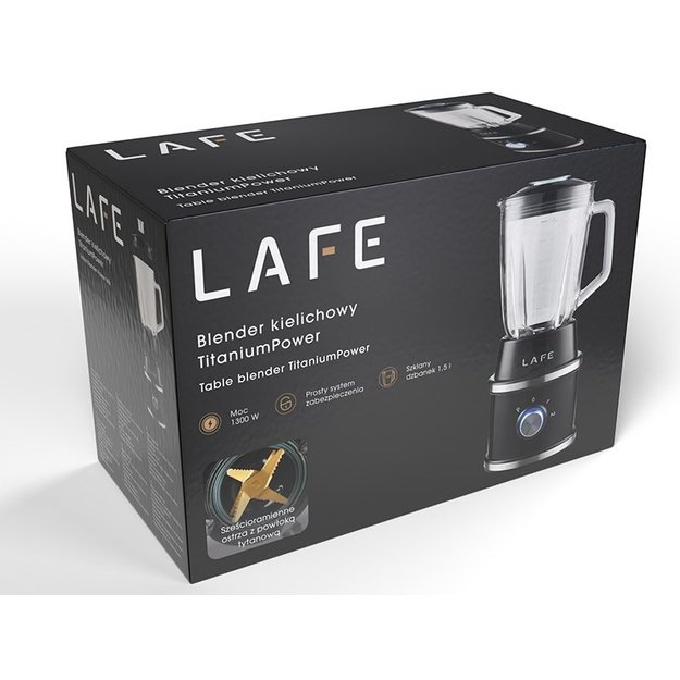 LAFE Table Blender TITANIUMPOWER 1300 W 1.5 L Black