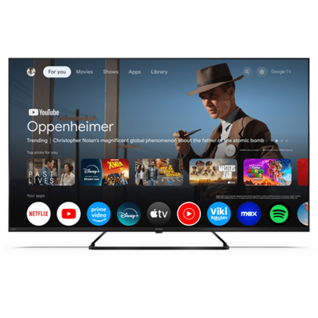 Sharp | 50HP6265E | 50 | Smart TV | Google TV | UHD | Black