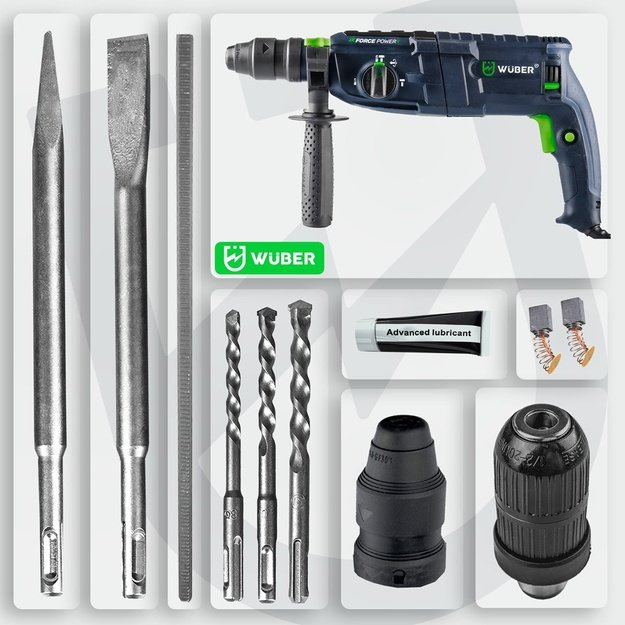 WUBER W28920 rotary hammer 4J 2500W