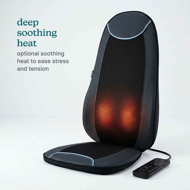 Homedics CBS-2026-EB Shiatsu Max 3.0 Back & Shoulder Massager With Heat