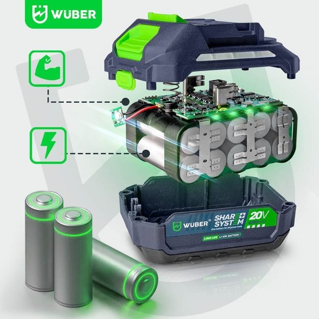 WUBER W04400 20V 160km/h cordless blower
