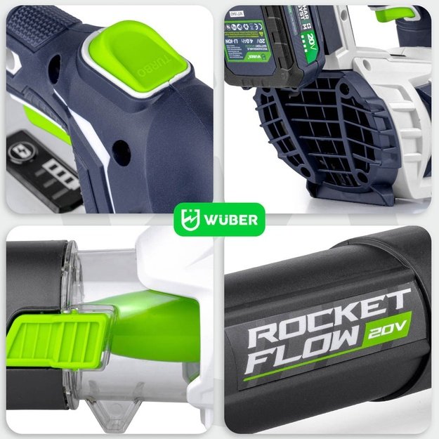 WUBER W04400 20V 160km/h cordless blower