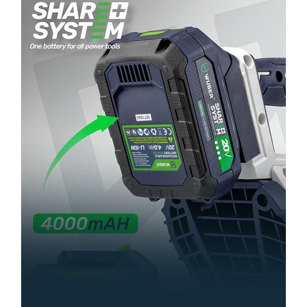 WUBER W04400 20V 160km/h cordless blower