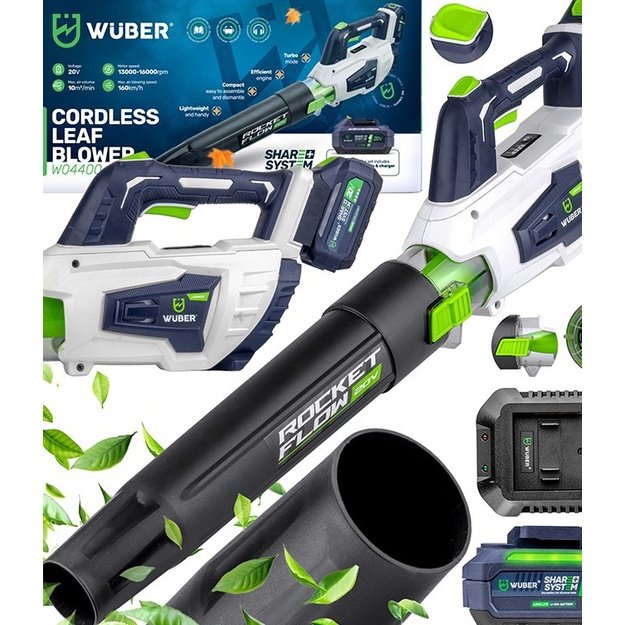 WUBER W04400 20V 160km/h cordless blower