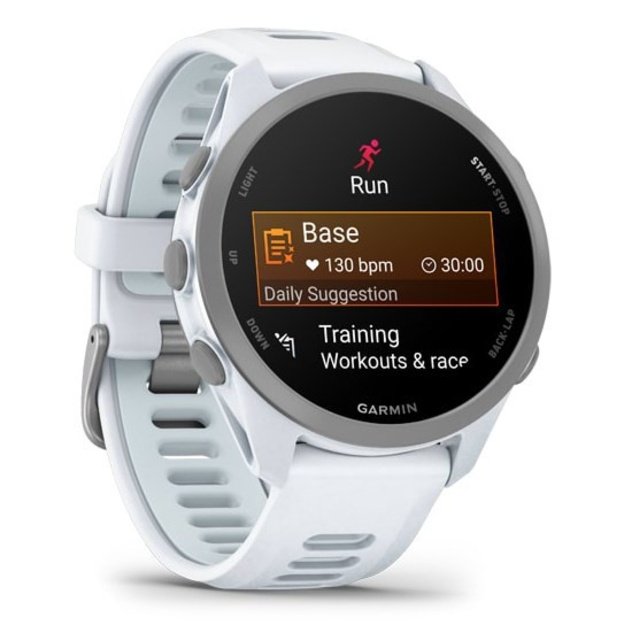 Garmin Forerunner 170 3.05 cm (1.2 ) AMOLED 30 mm Digital 390 x 390 pixels Touchscreen White GPS (satellite)