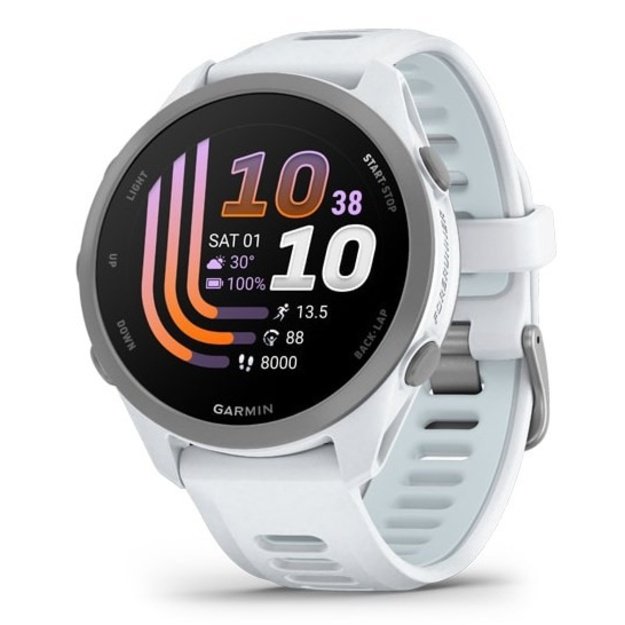 Garmin Forerunner 170 3.05 cm (1.2 ) AMOLED 30 mm Digital 390 x 390 pixels Touchscreen White GPS (satellite)