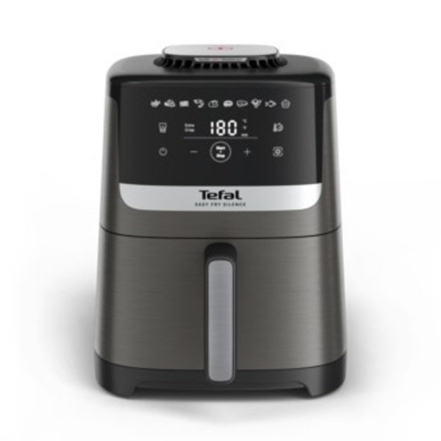 TEFAL Air Fryer | Easy Fry Silence EY551HE0 | Power 1650 W | Capacity 5 L | Gray