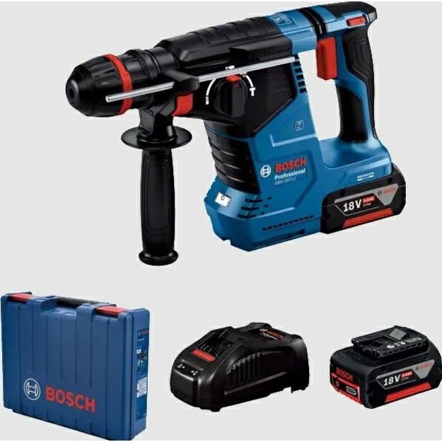 BOSCH. ROTARY HAMMER GBH 187-LI 2,4J 2x5,0Ah ONE CHUCK