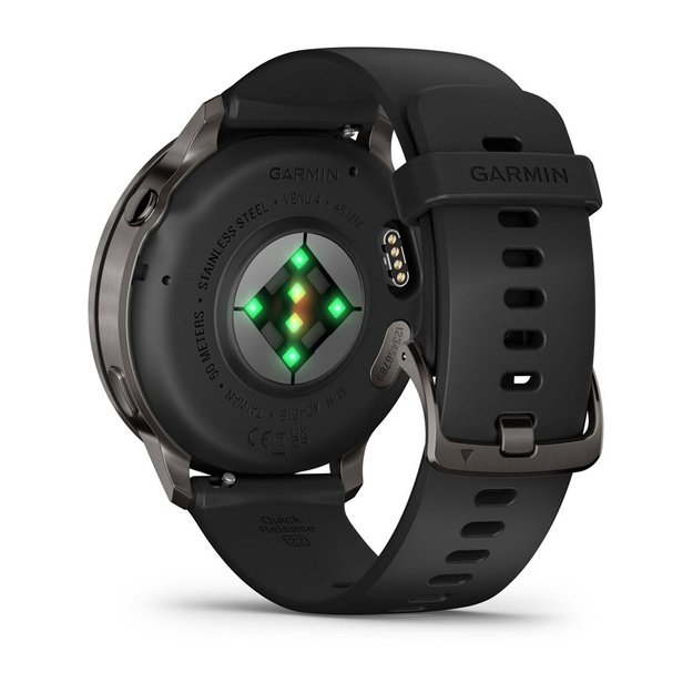 Garmin Venu 4 3.56 cm (1.4 ) AMOLED 45 mm Digital 454 x 454 pixels Touchscreen Black Wi-Fi GPS (satellite)