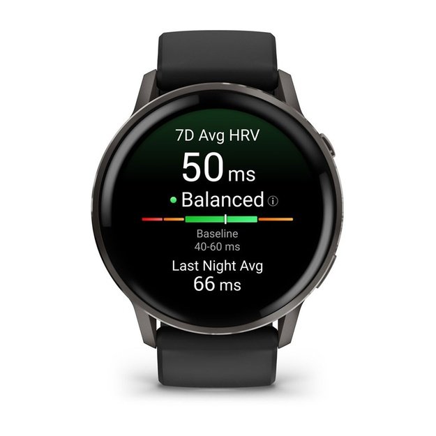 Garmin Venu 4 3.56 cm (1.4 ) AMOLED 45 mm Digital 454 x 454 pixels Touchscreen Black Wi-Fi GPS (satellite)