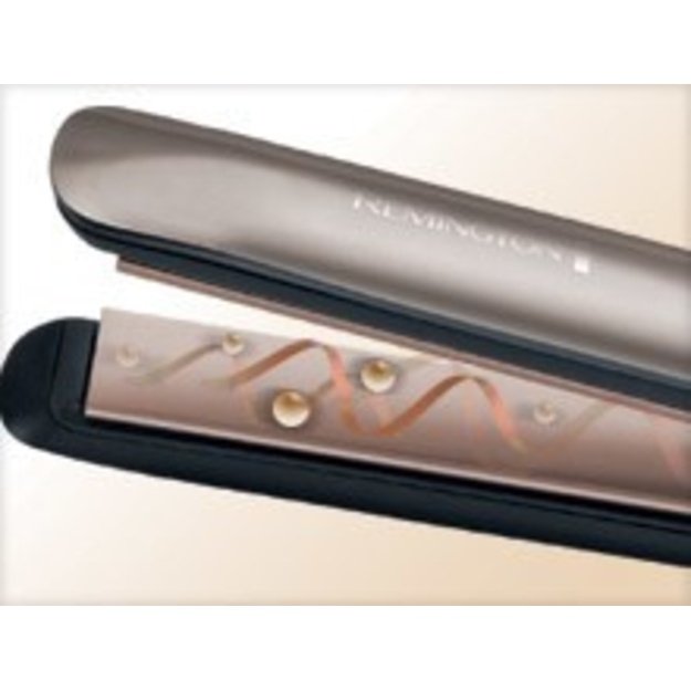 Remington | Hair Straightener | S8590 | Warranty 24 month(s) | Ceramic heating system | Black/ cream