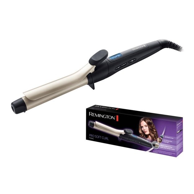 Remington CI6325 hair styling tool Curling iron Warm Silver, Black