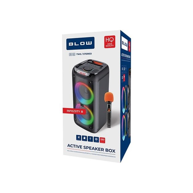 BLOW Infinity 8  280W Bluetooth speaker/column + microphone