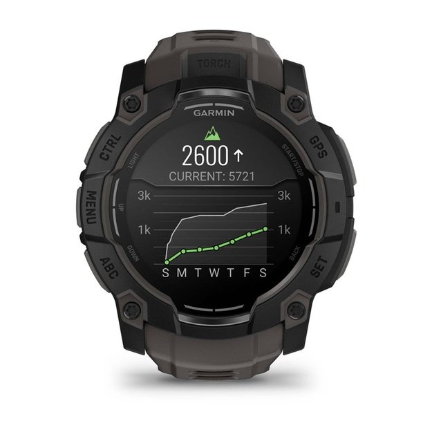 Garmin Instinct 3 AMOLED 3.3 cm (1.3 ) 50 mm Digital 416 x 416 pixels Touchscreen Black GPS (satellite)