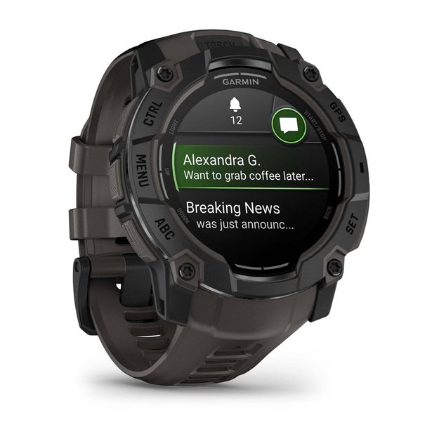 Garmin Instinct 3 AMOLED 3.3 cm (1.3 ) 50 mm Digital 416 x 416 pixels Touchscreen Black GPS (satellite)