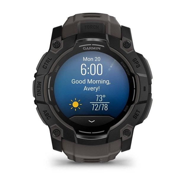 Garmin Instinct 3 AMOLED 3.3 cm (1.3 ) 50 mm Digital 416 x 416 pixels Touchscreen Black GPS (satellite)