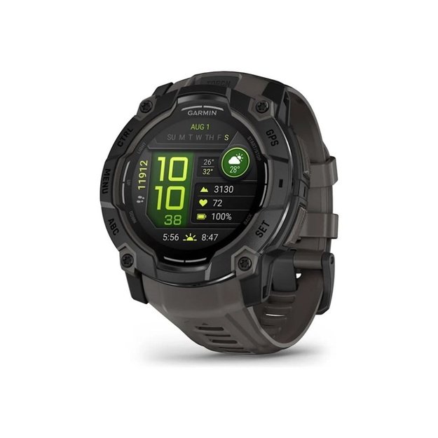 Garmin Instinct 3 AMOLED 3.3 cm (1.3 ) 50 mm Digital 416 x 416 pixels Touchscreen Black GPS (satellite)