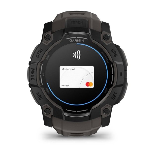 Garmin Instinct 3 AMOLED 3.3 cm (1.3 ) 50 mm Digital 416 x 416 pixels Touchscreen Black GPS (satellite)
