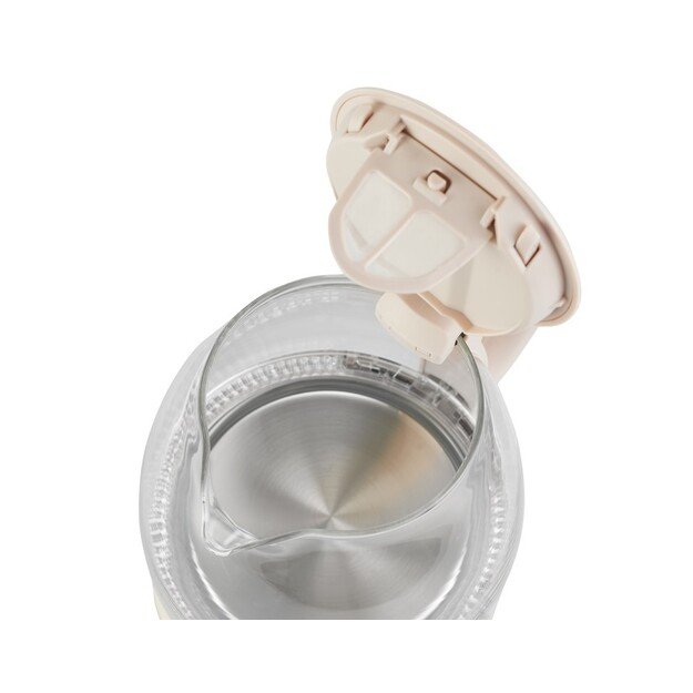 Adler | Kettle | AD 1283C | Electric | 900 W | 1 L | Glass/Stainless steel | 360&deg; rotational base | Cream 2