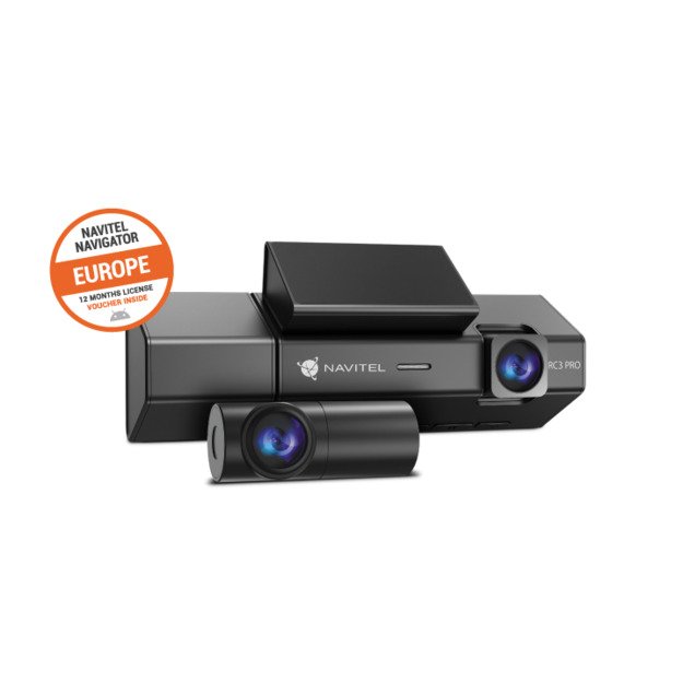 Navitel | Triple channel Full HD Dashcam | RC3 PRO | IPS 3.16 , 820x320 | GPS (satellite) | Maps included