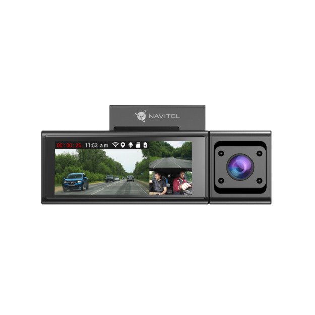 Navitel | Triple channel Full HD Dashcam | RC3 PRO | IPS 3.16 , 820x320 | GPS (satellite) | Maps included 5