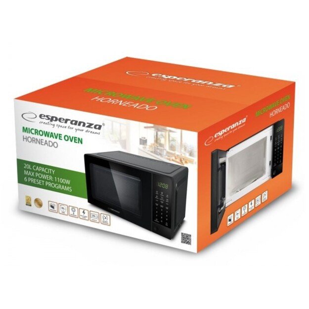 Esperanza EKO009 Microwave Oven 1100W Black 1