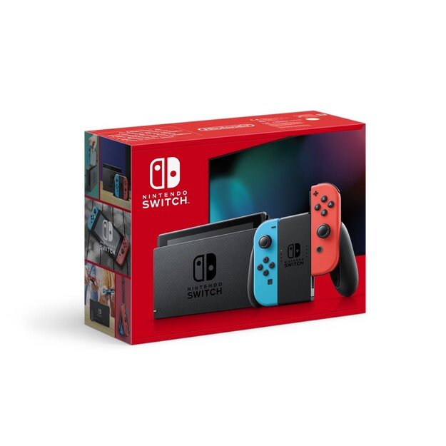 Nintendo Switch Konsole V2 (2022) rot/blau 5