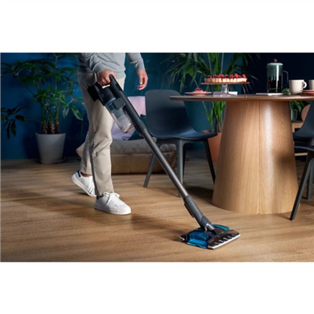 Philips 8000 series XC8057/01 stick vacuum/electric broom Battery Dry&wet Cyclonic Bagless 0.6 L Blue 1