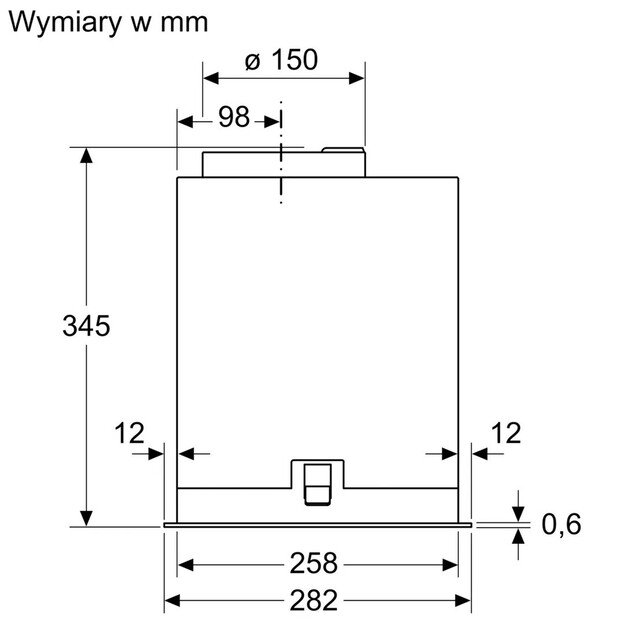 Bosch Serie 8 DLN78PC60 Built-in cooker hood Class A++ Black 1