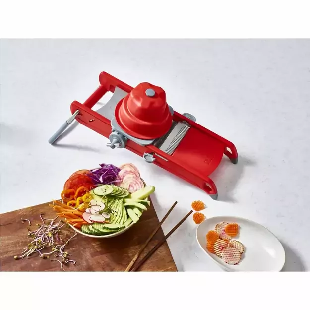 DE BUYER Mandolina SWING PLUS rauduona tarka 1