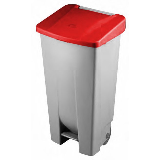 Basket solid lid DE-23400, red