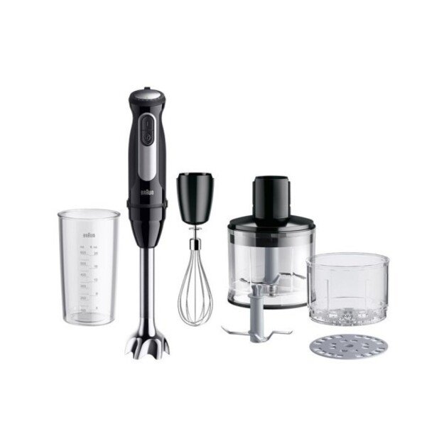 Braun Domestic Home Hand Blender, stainless steel, 1,000 Watts, 25 speeds, Turbo (0X22111504) 1