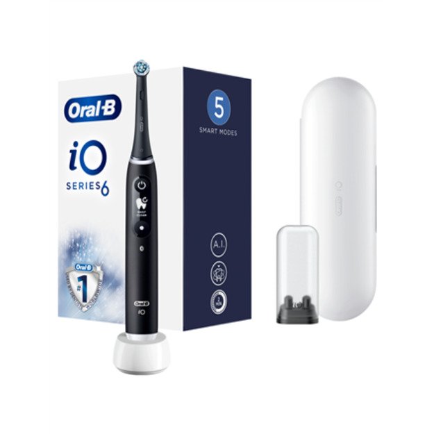 Oral-B | Electric Toothbrush | iO6 Series | Rechargeable | For adults | Number of brush heads included 1 | Number of teeth brush 2