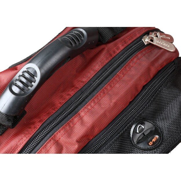 Addison 311015 notebook case 39.6 cm (15.6 ) Backpack Black, Burgundy 2