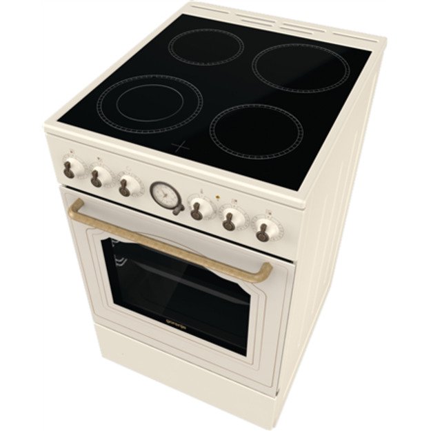 Gorenje | Cooker | GECS5B70CLI | Hob type Vitroceramic | Oven type Electric | Beige | Width 50 cm | Depth 59.4 cm | 70 L 2
