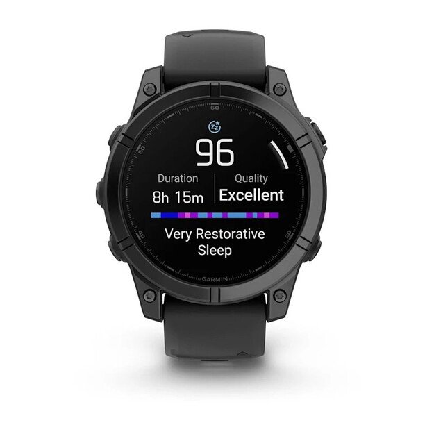 Garmin Fenix E stainless Steel slate grey 1