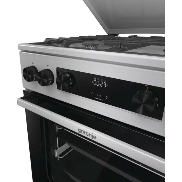Gorenje GKS6C71XF Freestanding cooker with oven Silver 9